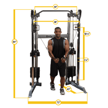Load image into Gallery viewer, Body Solid Functional Trainer 2 x 160lb Stacks - Narrow Centre